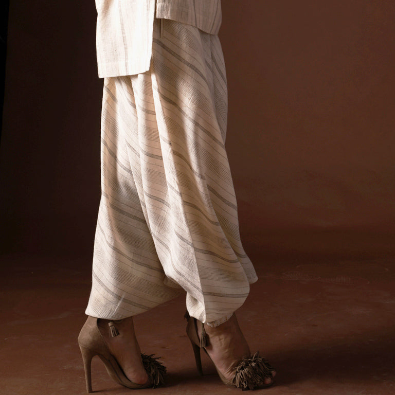 Truvian 321 Action Pants – Rain Harem Pants in Handloom Organic Kala Cotton