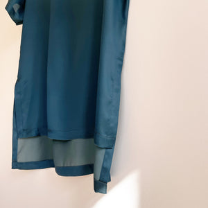 Tip Top 2.0 – in Aquamarine Light Botanical Silk