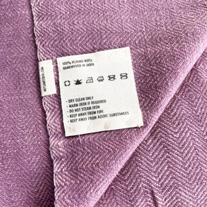 Shawl – Azalea in Regenerative Handloom Merino Wool