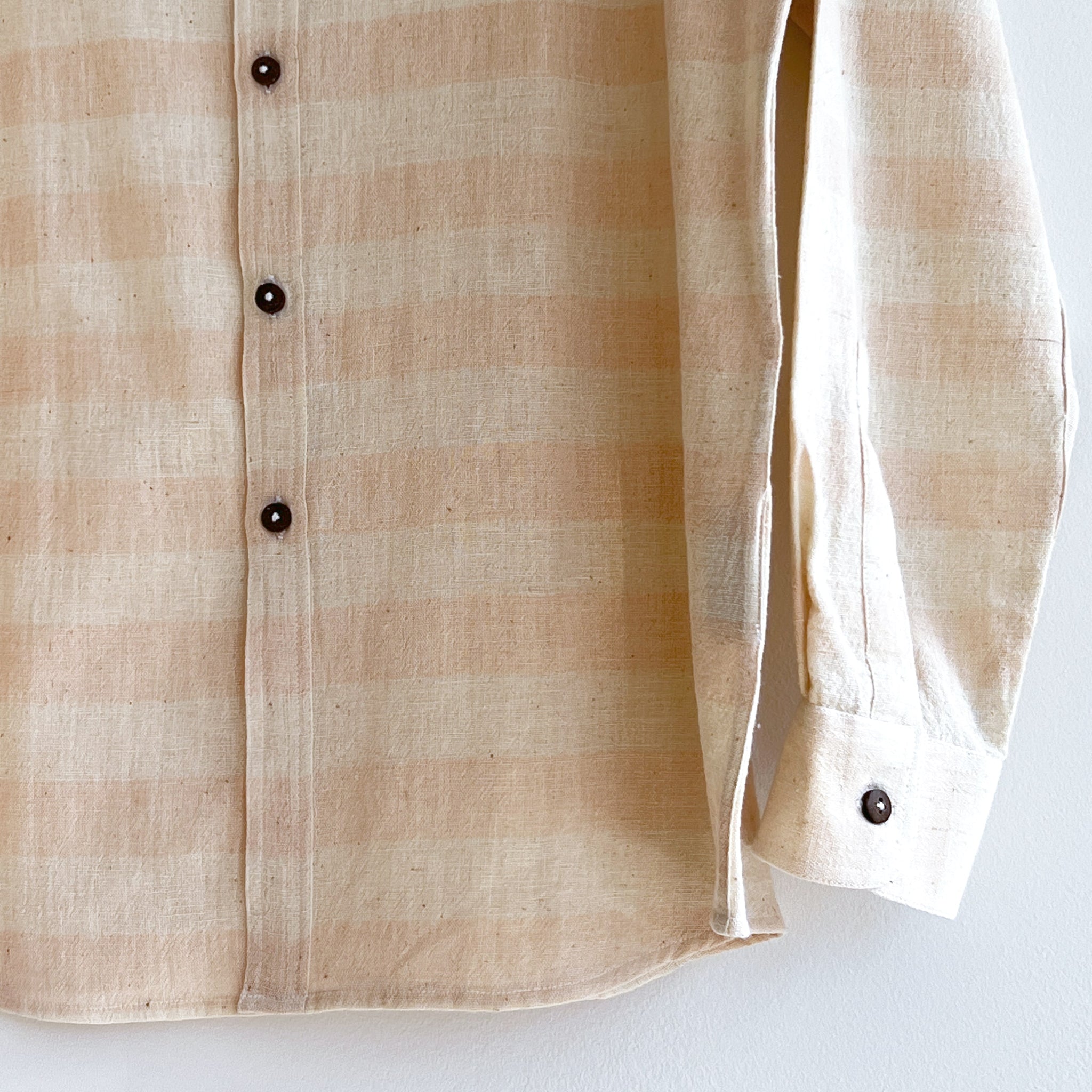 Band Shirt – in Camellia Organic Handloom Kala Cotton