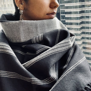 Shawl – Galaxy in Regenerative Handloom Lamb’s Wool